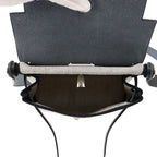 Hermes Shoulder Bag Herbag Zip Mini Ecru Black Silver Toile H Vache Hunter — view 5