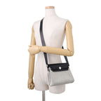Hermes Shoulder Bag Herbag Zip Mini Ecru Black Silver Toile H Vache Hunter — view 4