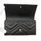 Gucci Wallet GG Marmont Continental Leather Black — view 4