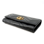 Gucci Wallet GG Marmont Continental Leather Black — view 2