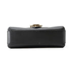 Gucci Chain Shoulder Bag Interlocking G Leather Black — view 3