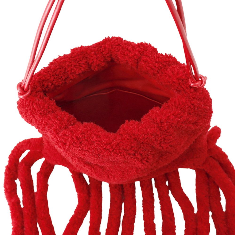 Bottega Veneta Shoulder Bag Fringe Fabric Leather — view 7