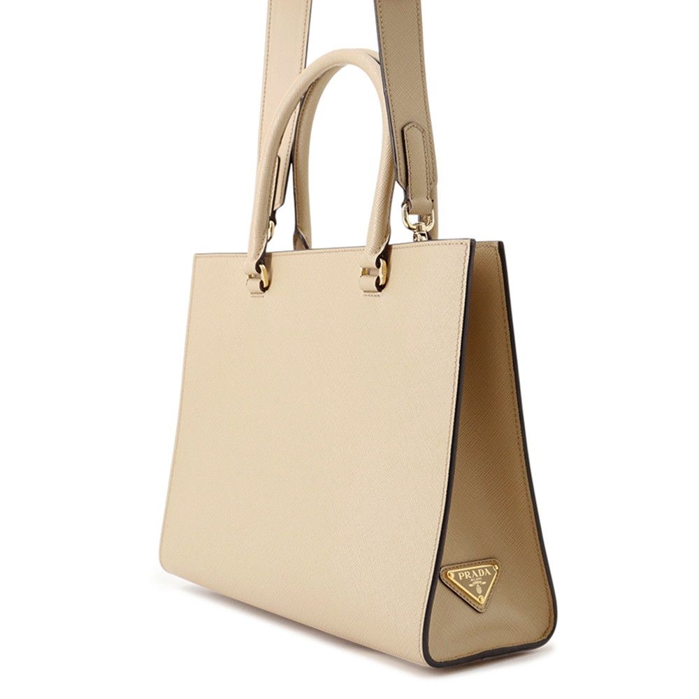 Prada Logo Leather 2-Way Shoulder Bag — view 2