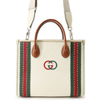 Gucci Tote Interlocking G Canvas 2-Way