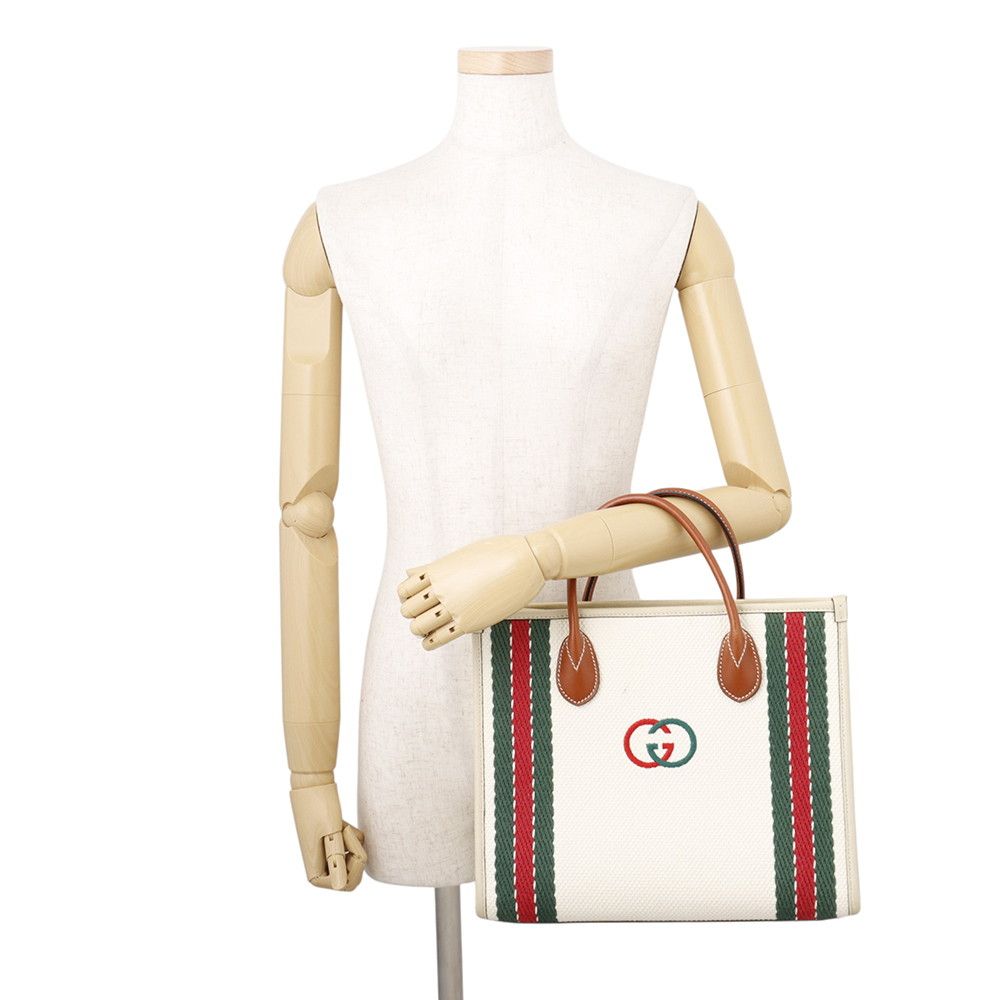 Gucci Tote Interlocking G Canvas 2-Way — view 4