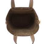 Hermes Tote in the Loop 18 Etoupe Gold Taurillon Clemence Swift — view 5