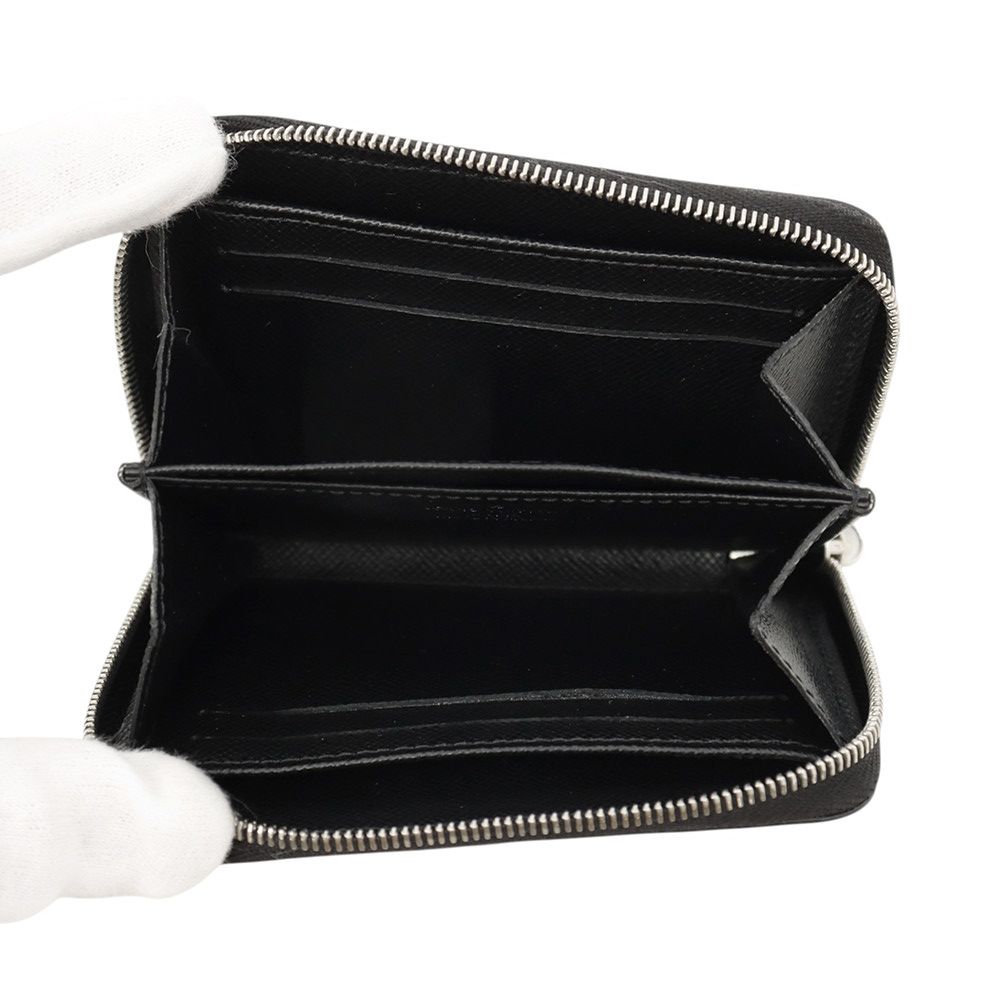 Louis Vuitton Coin Purse Epi Zippy Wallet Black — view 4