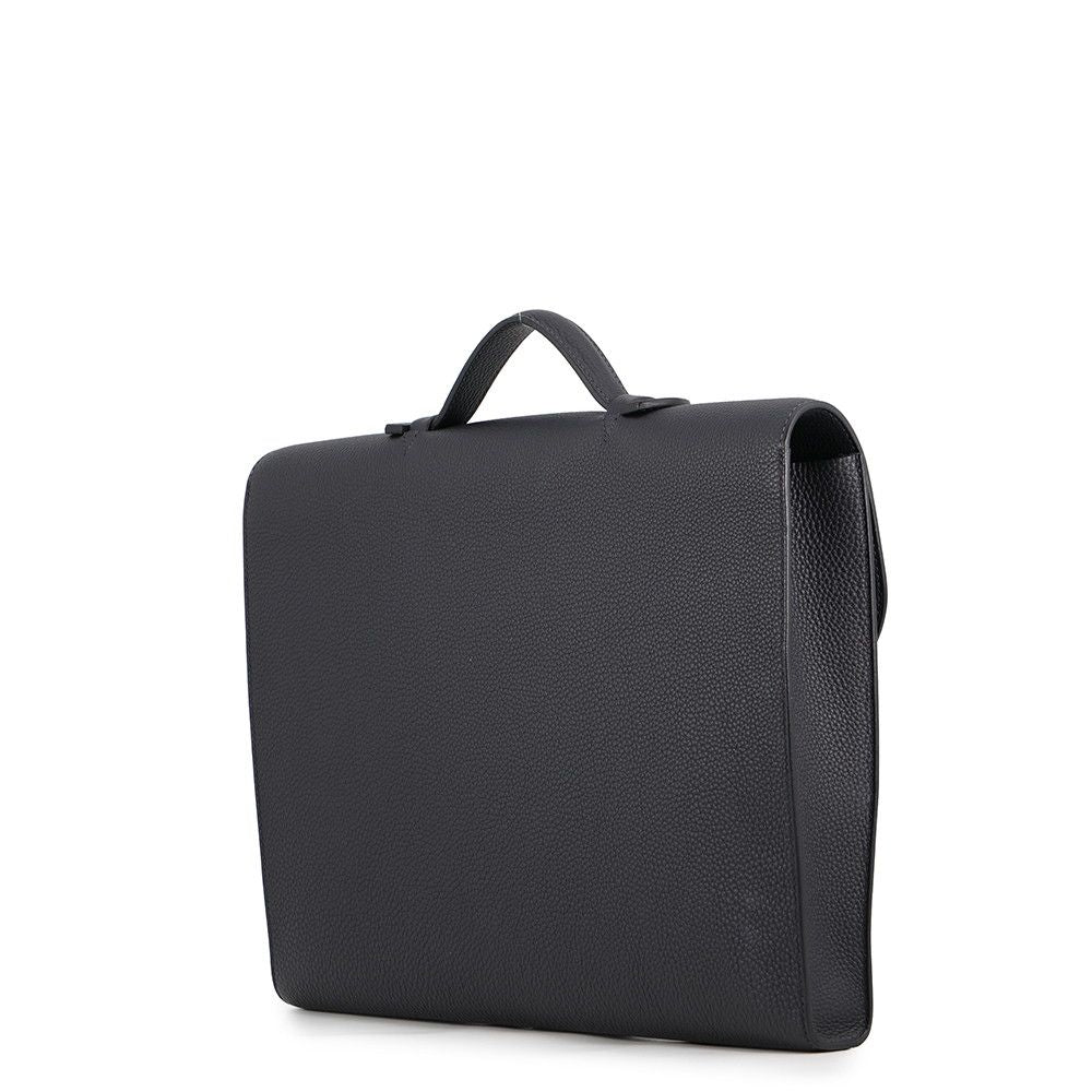 Hermes Business Bag Sac a Depeches Light 37 Canvas Silver Togo — view 2