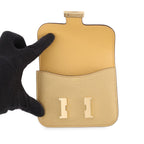 Hermes Wallet Constance Slim Dore Champagne Gold Chevre — view 4