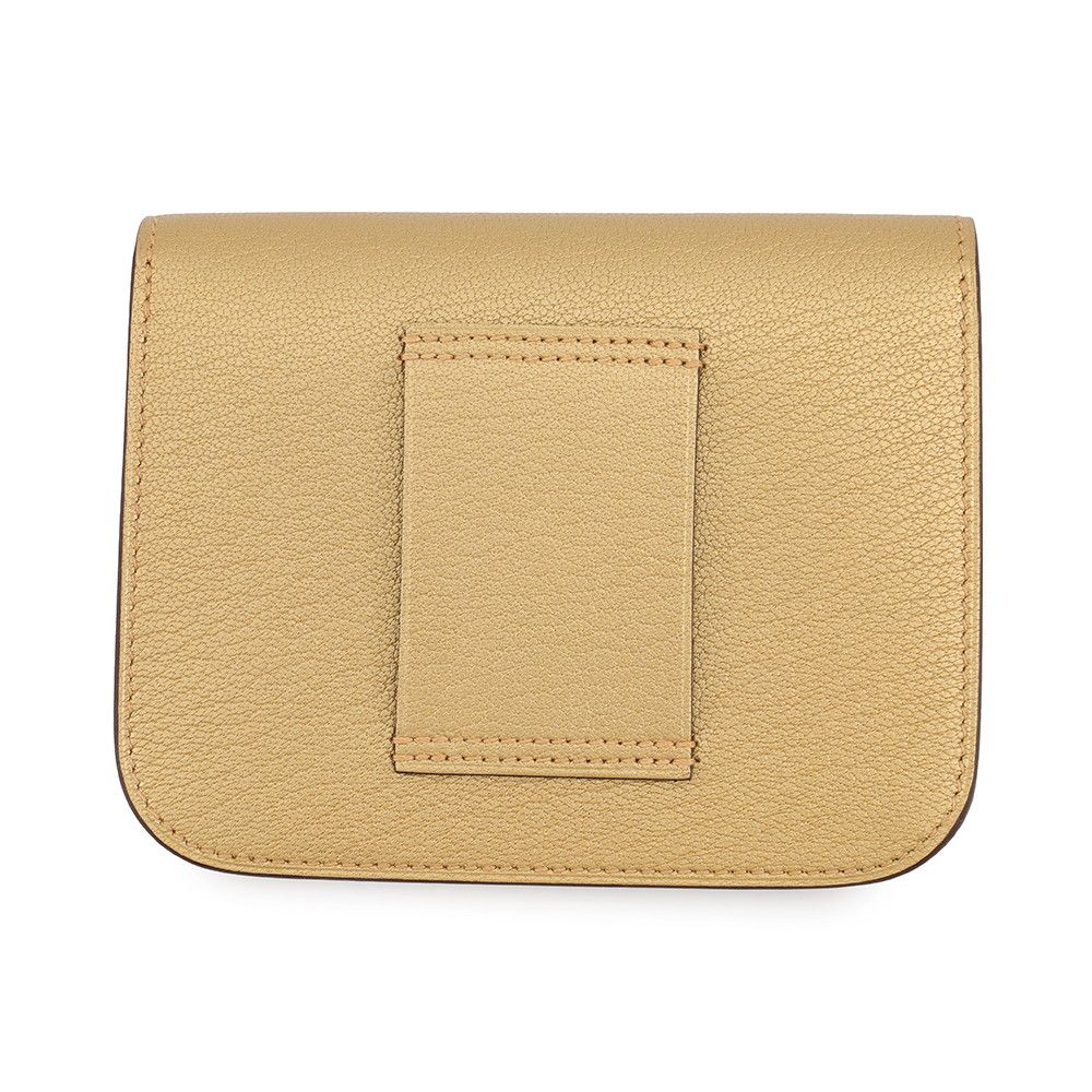 Hermes Wallet Constance Slim Dore Champagne Gold Chevre — view 3