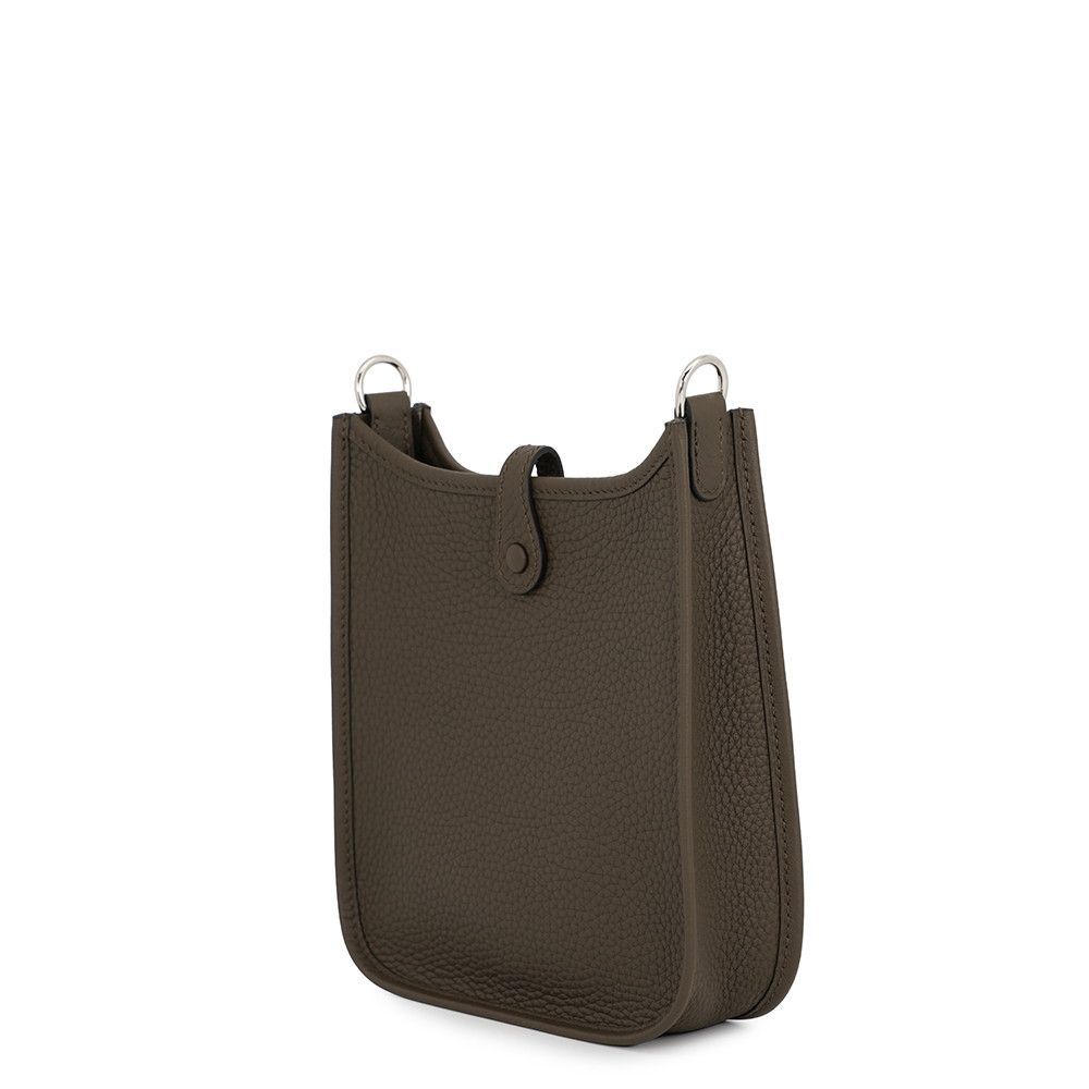 Hermes Shoulder Bag Evelyne TPM 111 Amazon Vert Roden Silver Taurillon Clemence — view 2