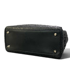 Dior M Whip Stitch Cannage Black Leather Handbag — view 6