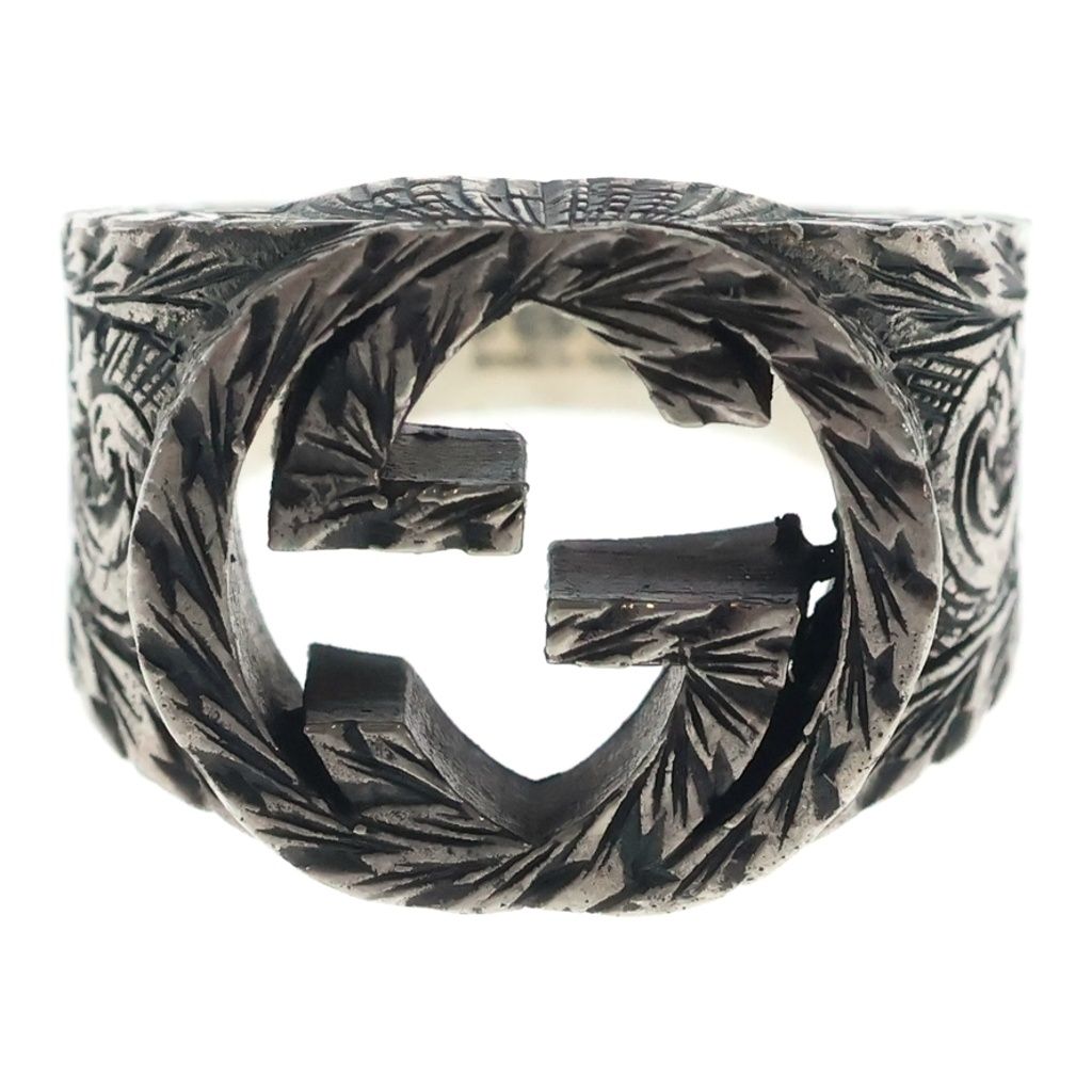 Gucci Interlocking G Ring Silver