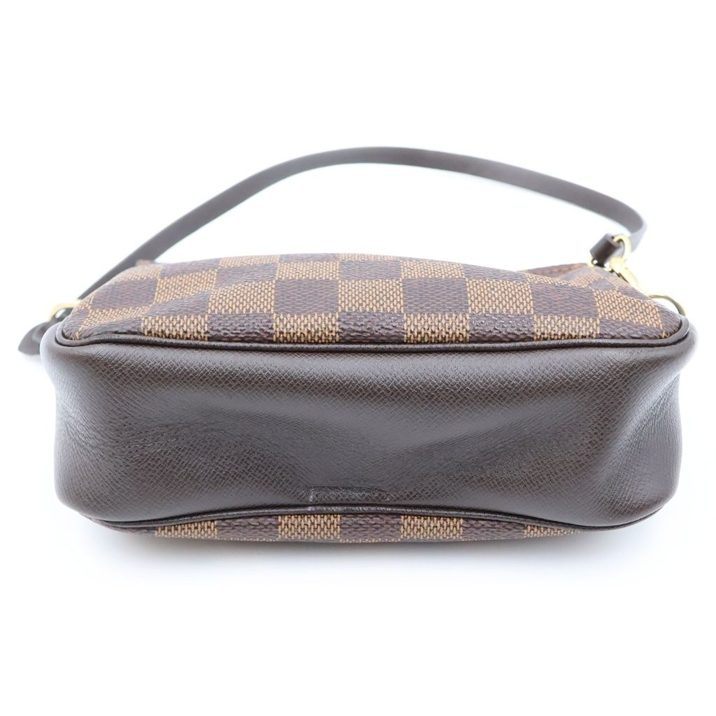 Louis Vuitton Trousse Makeup Pouch Damier Leather Brown — view 4