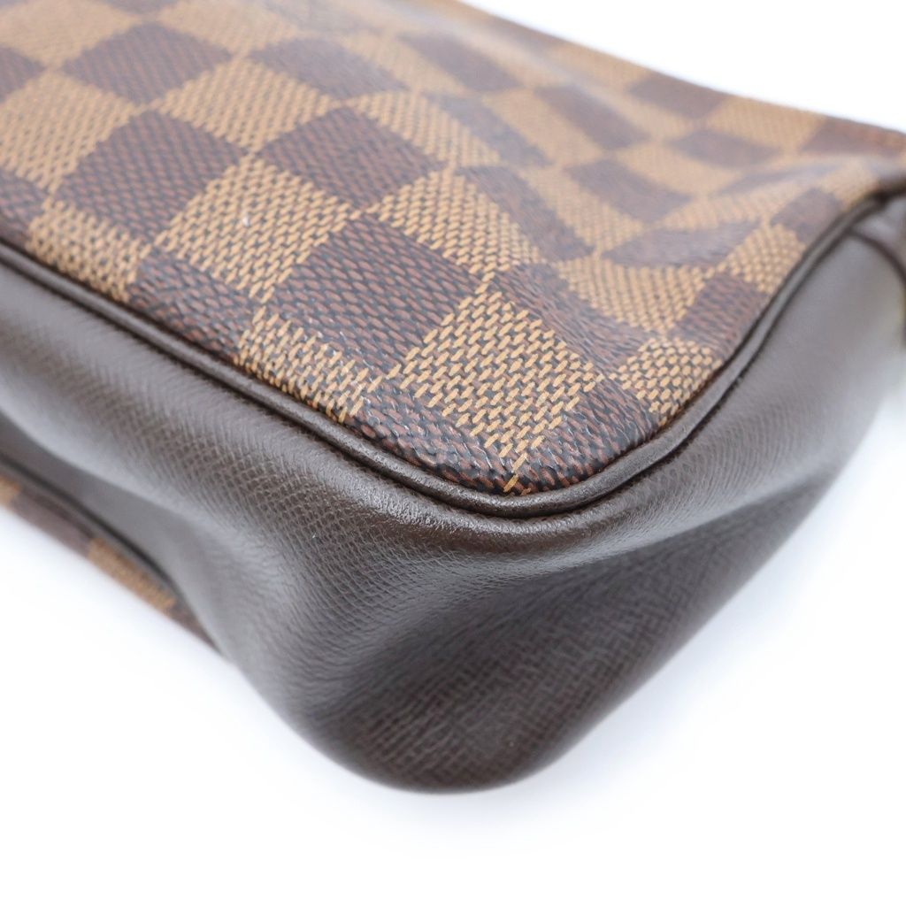 Louis Vuitton Trousse Makeup Pouch Damier Leather Brown — view 5