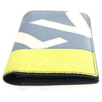 Louis Vuitton Portefeuille Brazza NM Leather Wallet Bifold Blue Yellow — view 3
