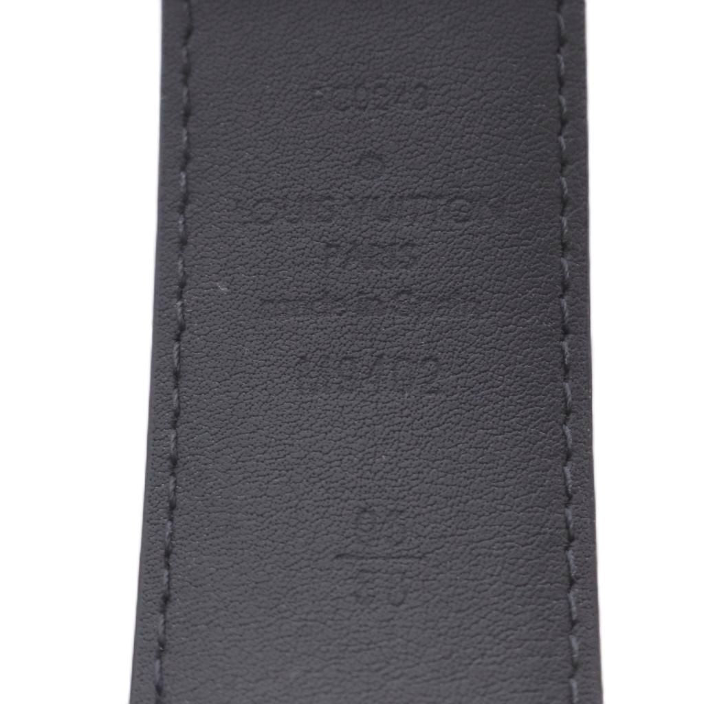 Louis Vuitton Ceinture Pont Neuf Belt Canvas Leather Black AD — view 7