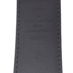 Louis Vuitton Ceinture Pont Neuf Belt Canvas Leather Black AD — view 7