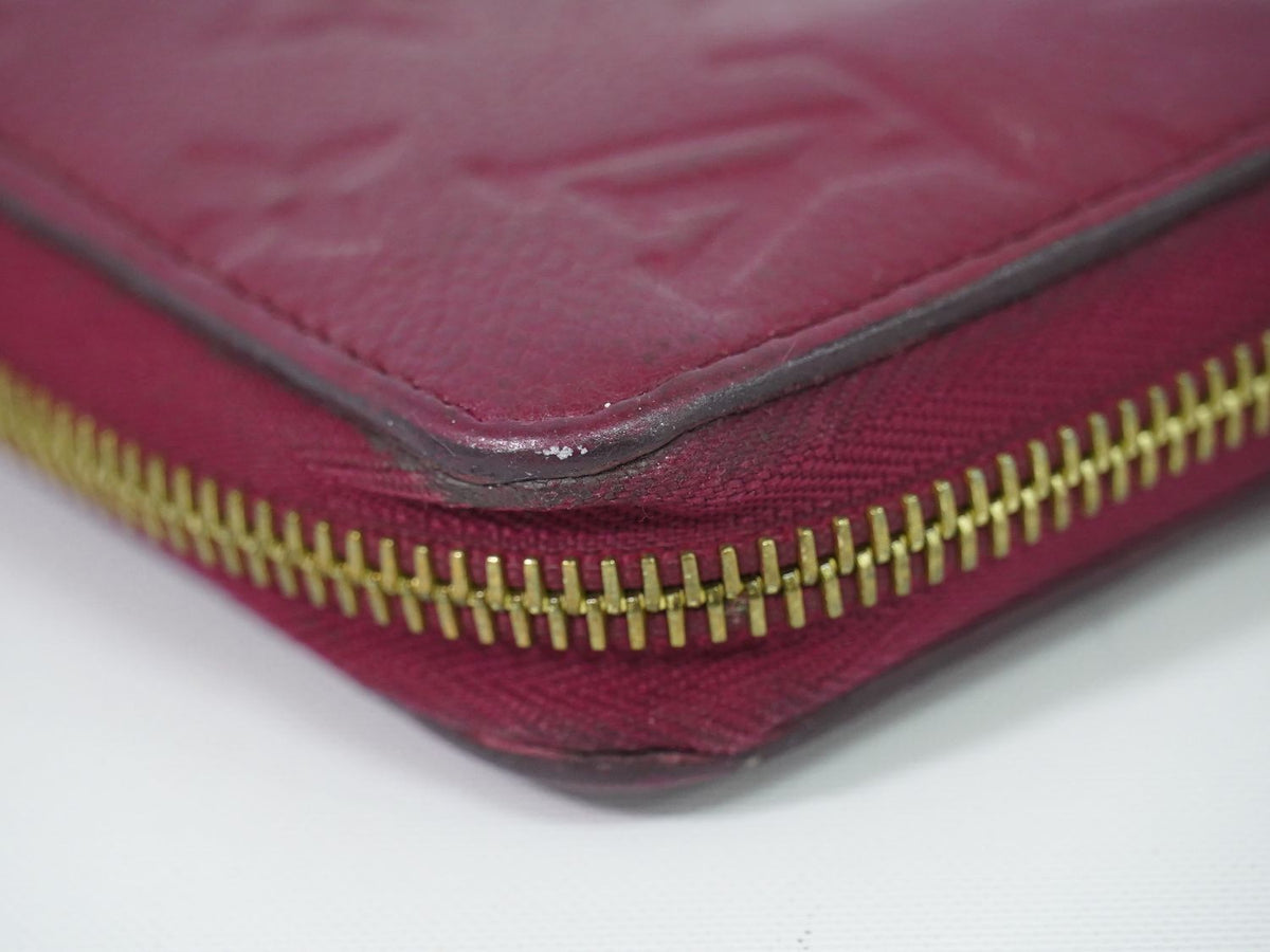 Louis Vuitton LV Zippy Wallet Monogram Empreinte Leather Raisin Purple — view 7