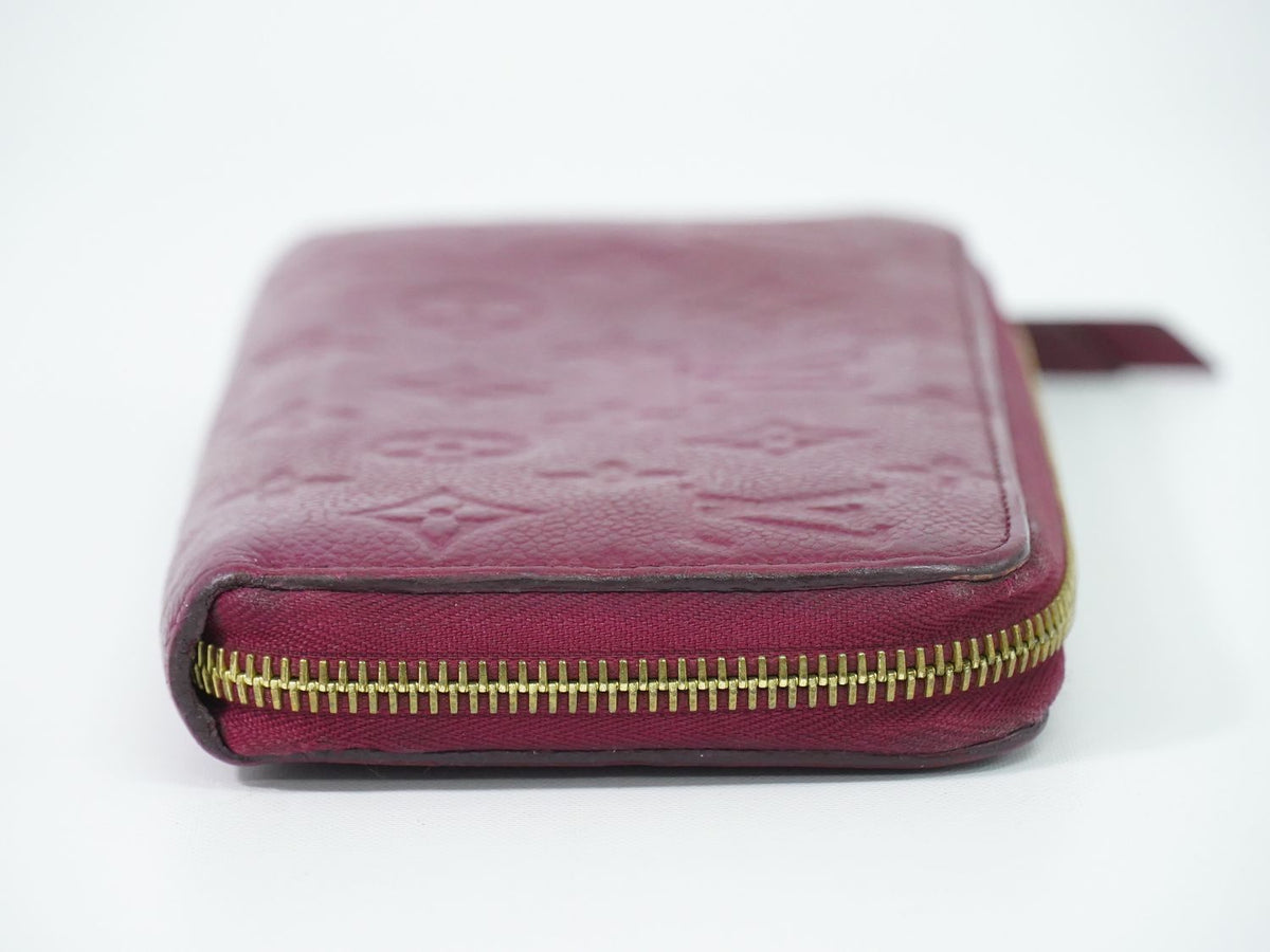 Louis Vuitton LV Zippy Wallet Monogram Empreinte Leather Raisin Purple — view 5