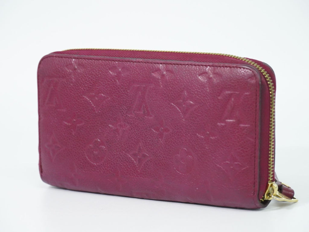 Louis Vuitton LV Zippy Wallet Monogram Empreinte Leather Raisin Purple — view 4