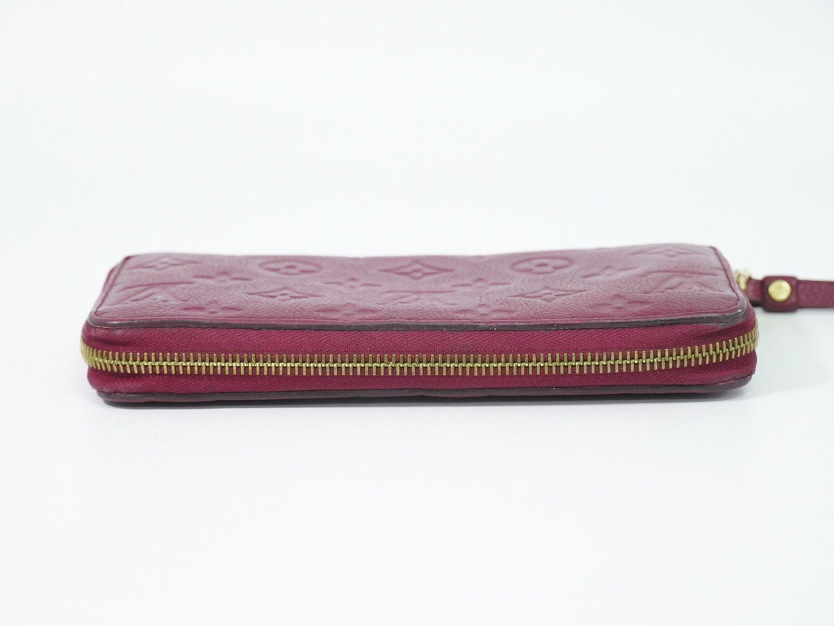 Louis Vuitton LV Zippy Wallet Monogram Empreinte Leather Raisin Purple — view 3