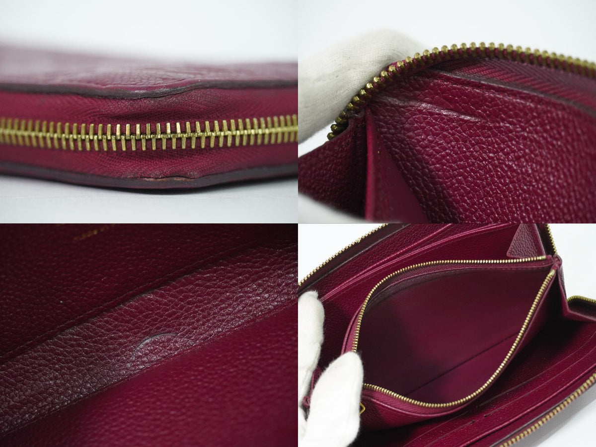Louis Vuitton LV Zippy Wallet Monogram Empreinte Leather Raisin Purple — view 8