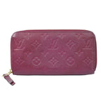 Louis Vuitton LV Zippy Wallet Monogram Empreinte Leather Raisin Purple