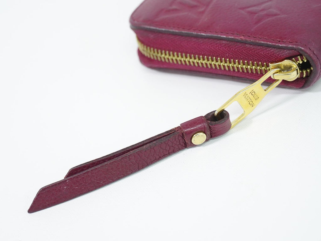 Louis Vuitton LV Zippy Wallet Monogram Empreinte Leather Raisin Purple — view 6