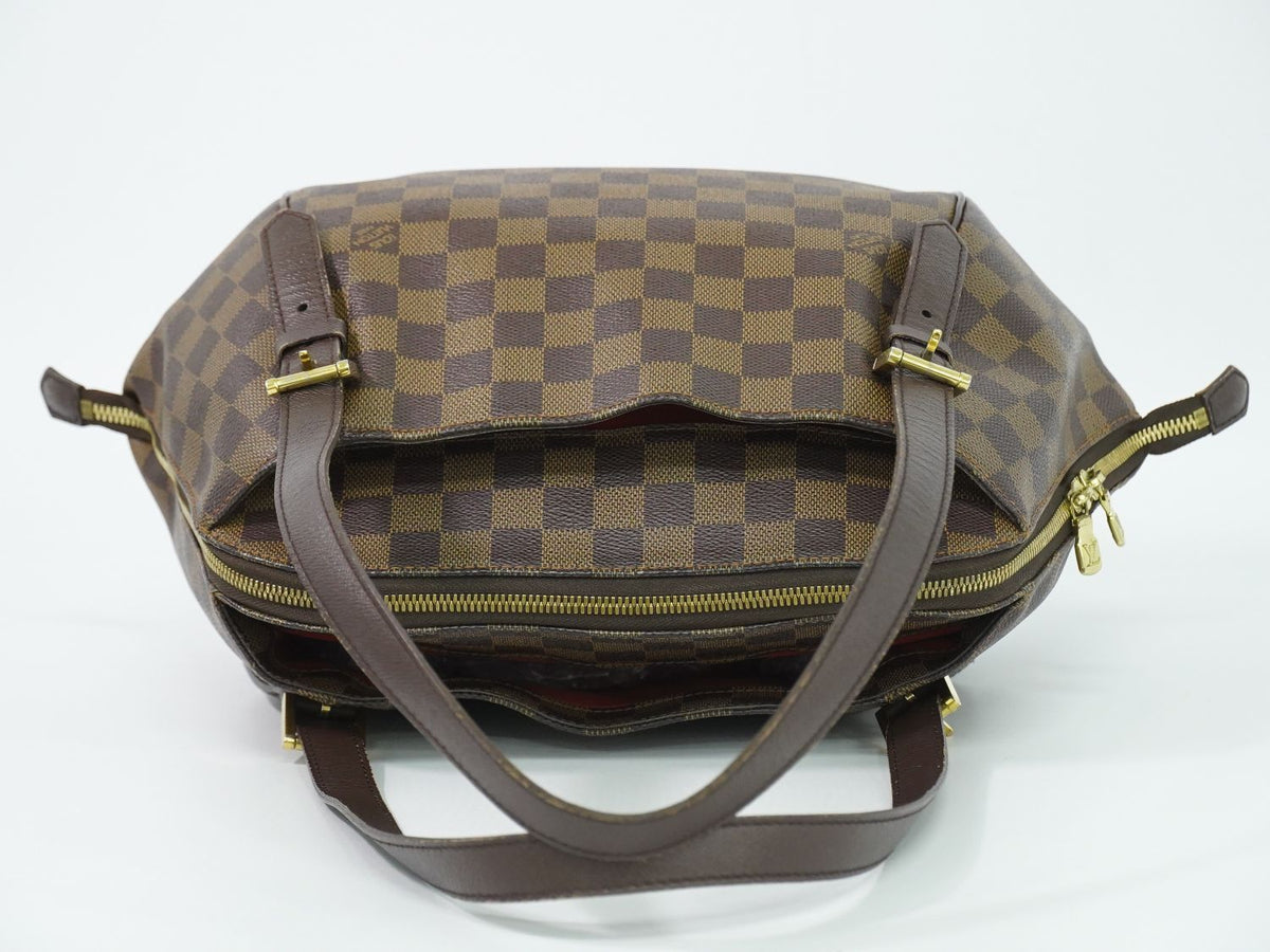 Louis Vuitton LV Belem MM Damier Ebene Shoulder Bag Brown — view 5