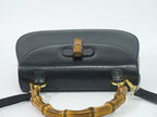 Gucci Bamboo 2-Way Shoulder Bag Pochette Leather Black — view 5