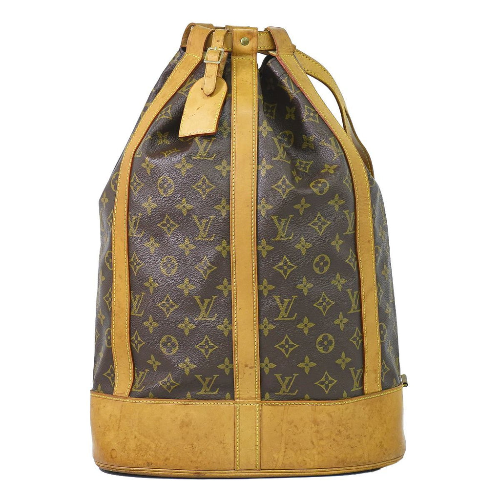 Louis Vuitton LV Randonnee GM Monogram Shoulder Bag Brown