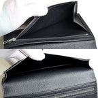Hermes Bearn Soufflet Monochrome Wallet Veau Madame So Black — view 6