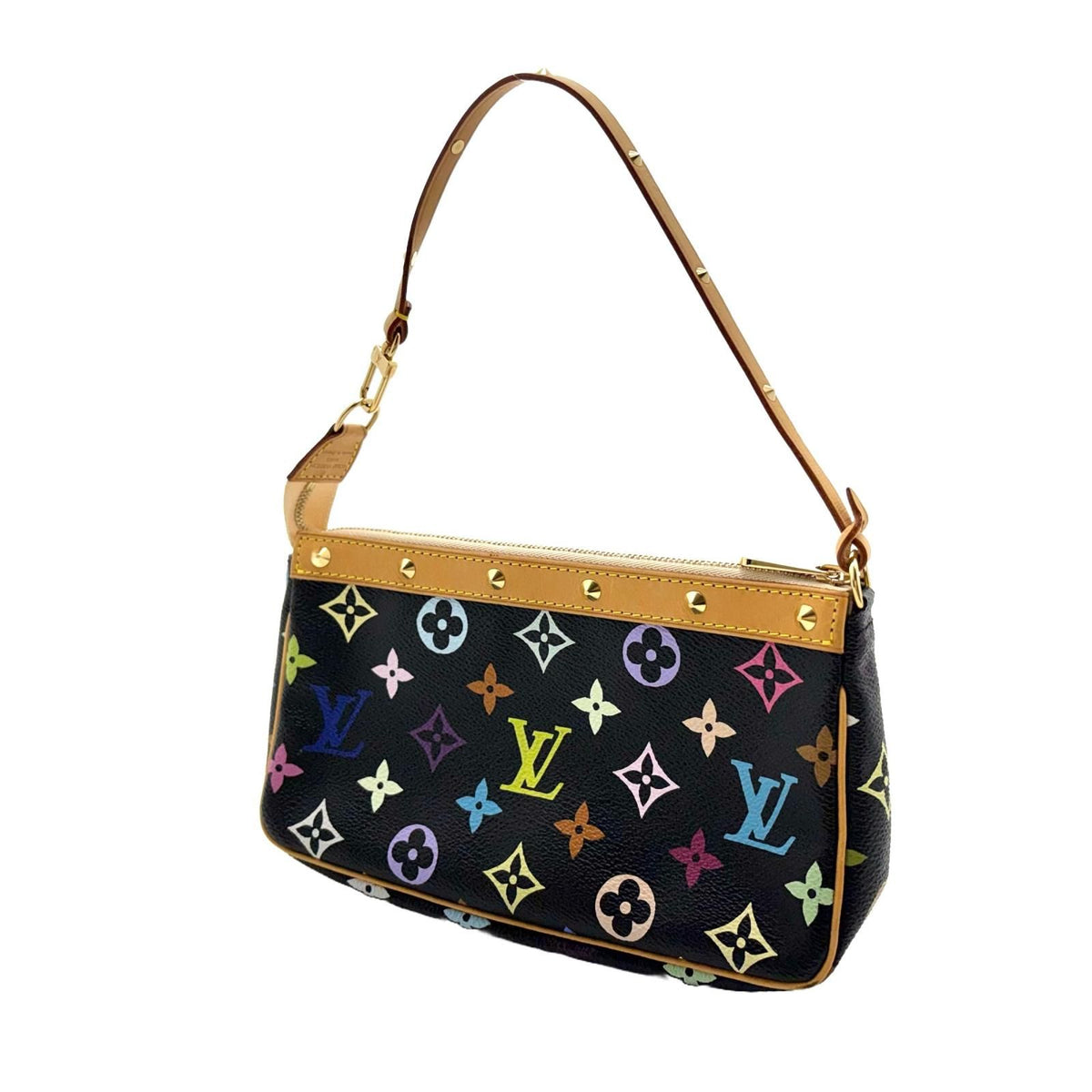 Louis Vuitton Pochette Accessoires Multicolor Noir Handbag — view 2