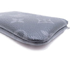 Louis Vuitton Pochette Cles Monogram Eclipse Reverse Coin Purse Gray — view 5
