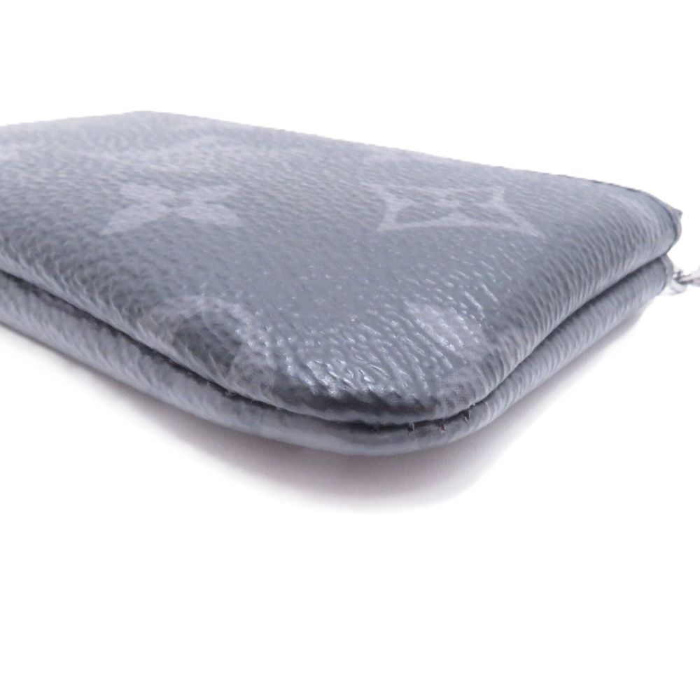 Louis Vuitton Pochette Cles Monogram Eclipse Reverse Coin Purse Gray — view 5