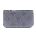 Louis Vuitton Pochette Cles Monogram Eclipse Reverse Coin Purse Gray