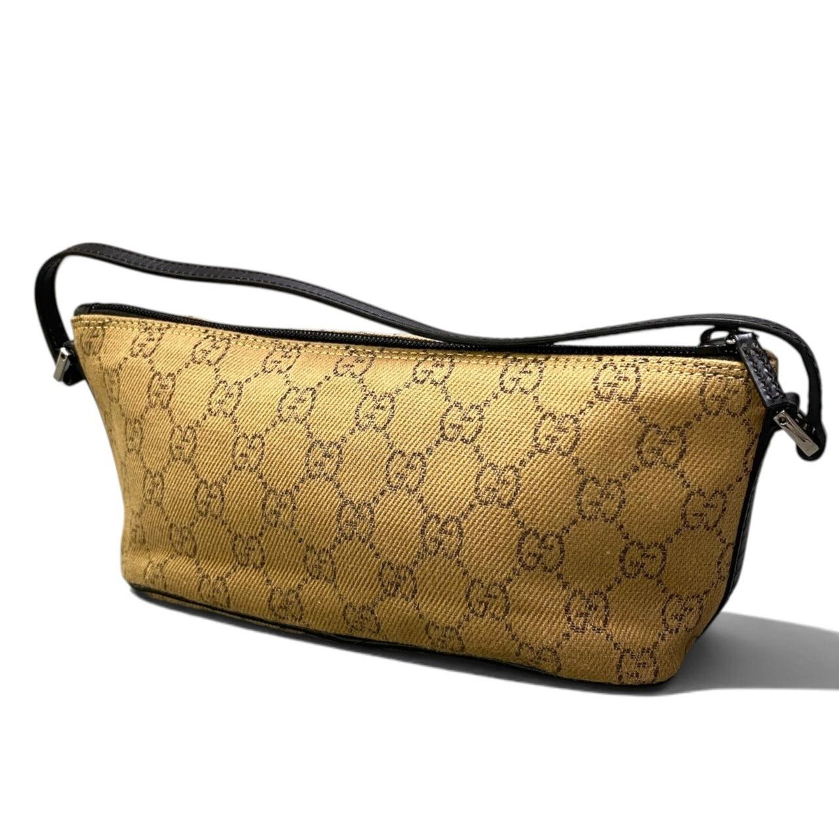 Gucci GG Canvas Pouch Beige Dark Brown — view 5