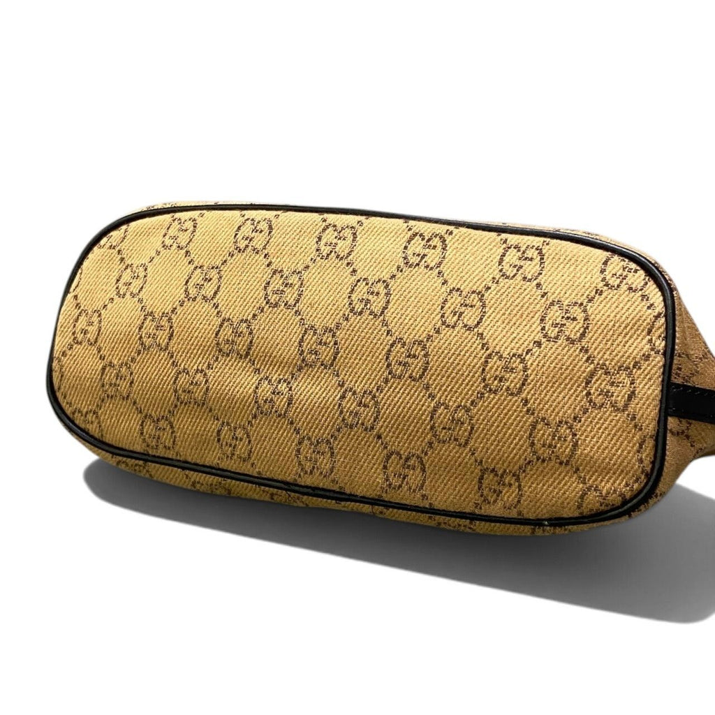 Gucci GG Canvas Pouch Beige Dark Brown — view 7