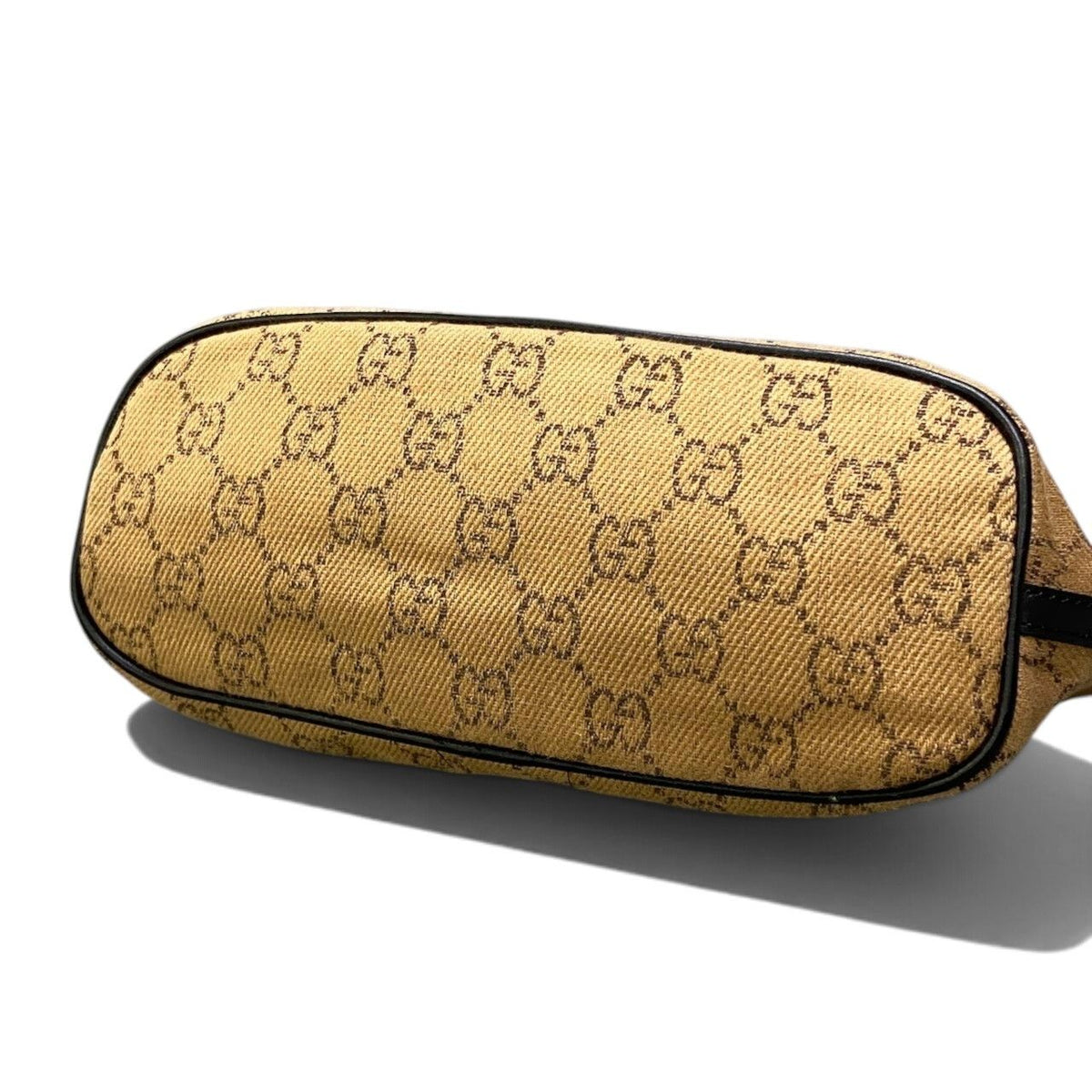 Gucci GG Canvas Pouch Beige Dark Brown — view 7