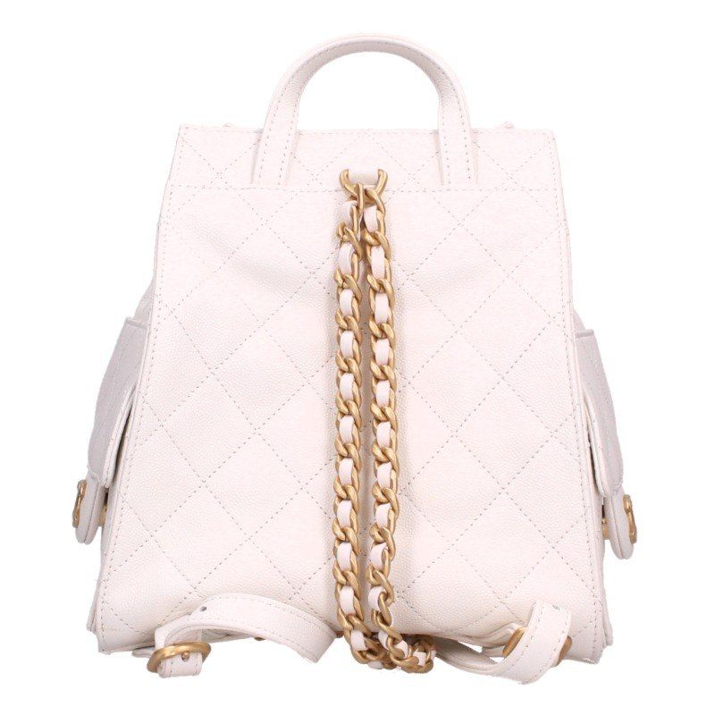 Chanel 25 Medium Caviar Leather Chain Backpack — view 2