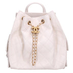 Chanel 25 Medium Caviar Leather Chain Backpack