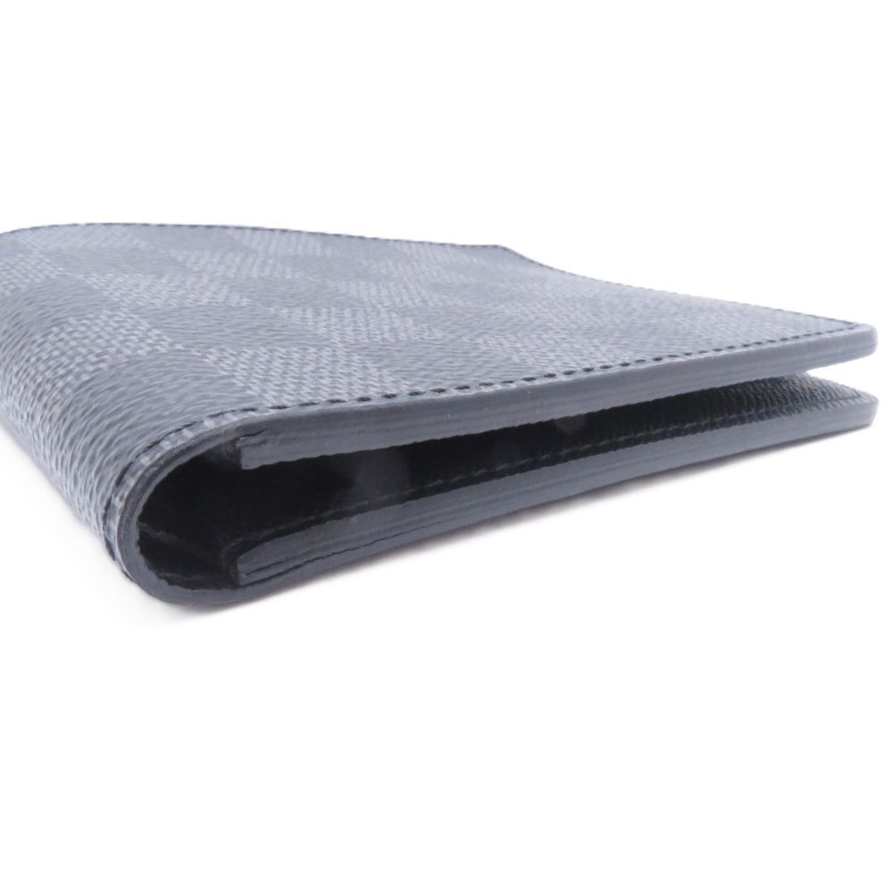 Louis Vuitton Portefeuille Slender Damier Graphite Bifold Wallet Canvas Gray — view 3