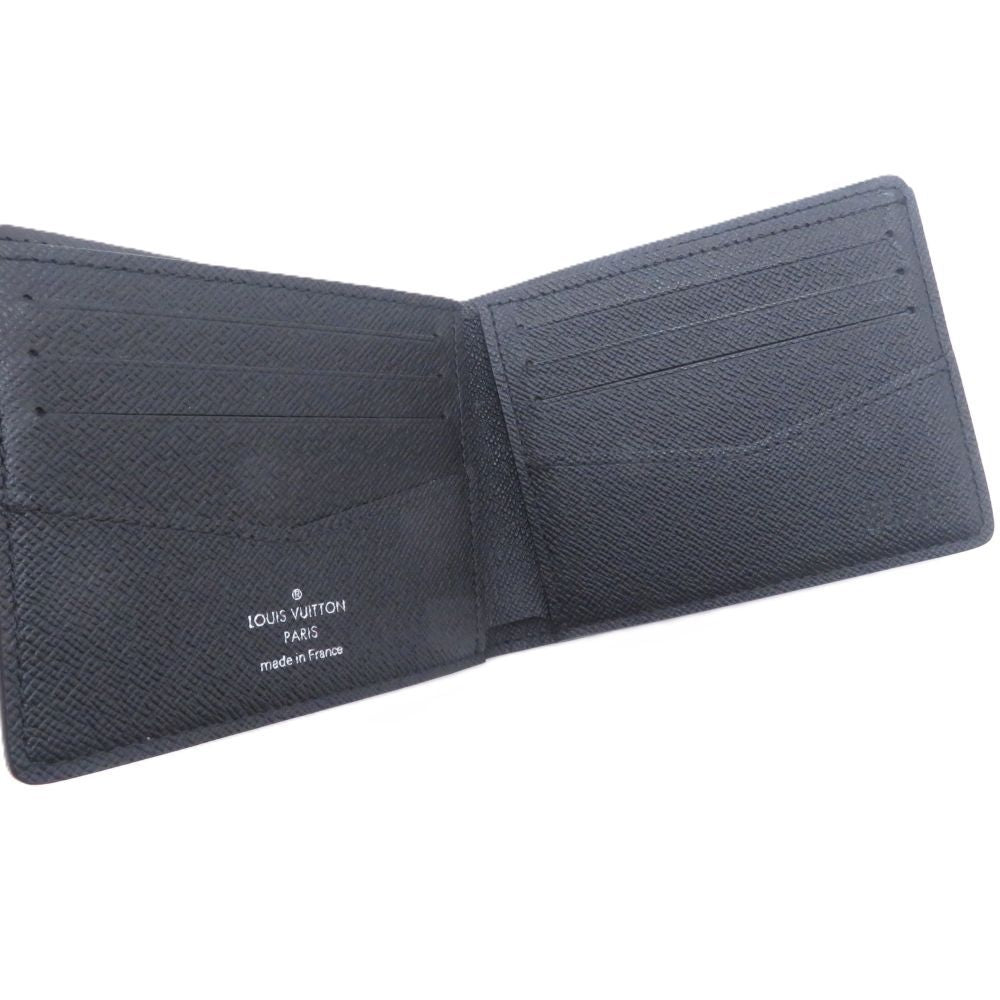 Louis Vuitton Portefeuille Slender Damier Graphite Bifold Wallet Canvas Gray — view 7
