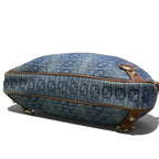 Gucci Abbey Denim Shoulder Bag Indigo Brown — view 6