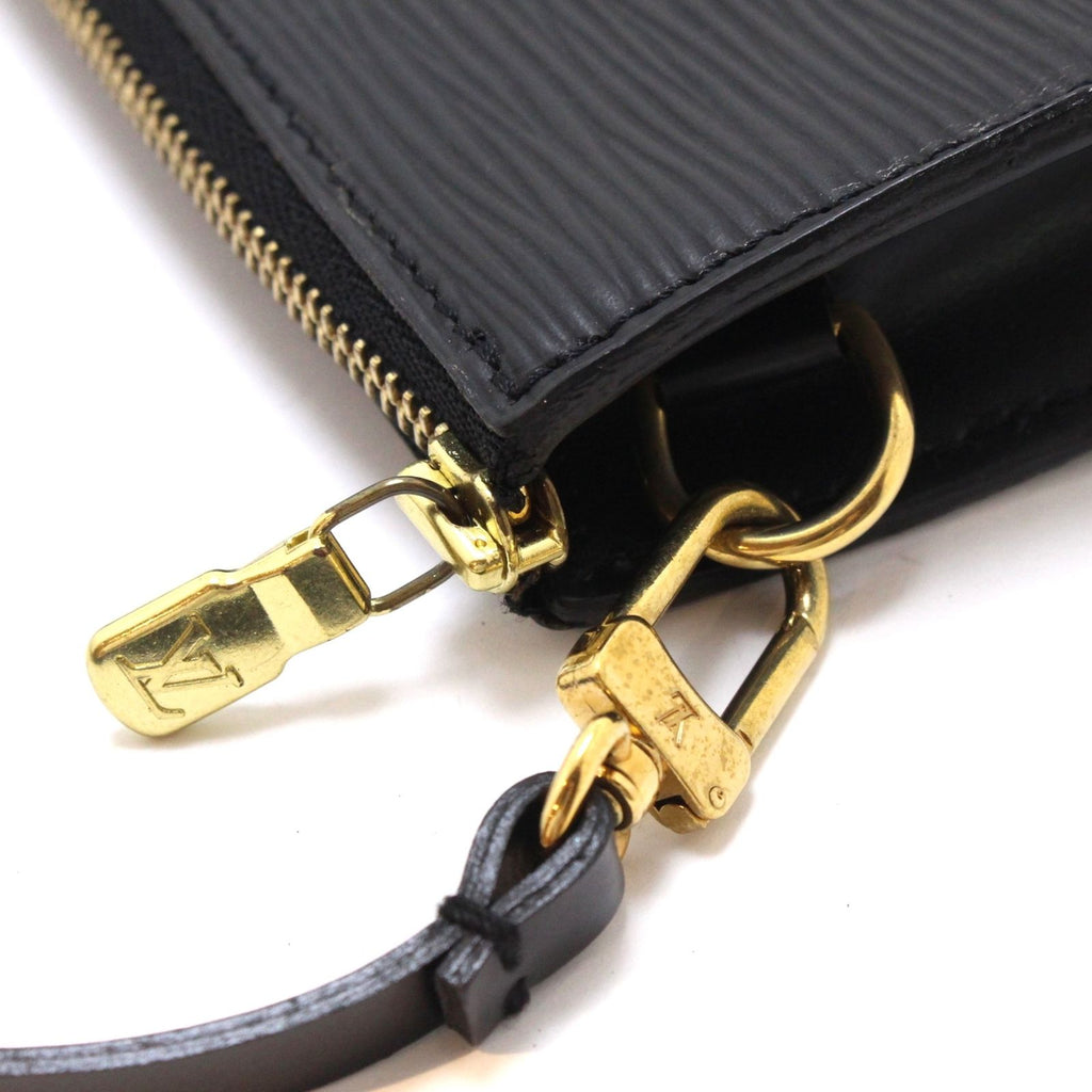 Louis Vuitton Pochette Accessoires Epi Noir Handbag — view 4
