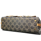 Celine Macadam Pattern Vintage Denim Bag Indigo Orange Beige — view 6