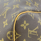 Louis Vuitton Boston Bag Monogram Keepall 55 Brown — view 7