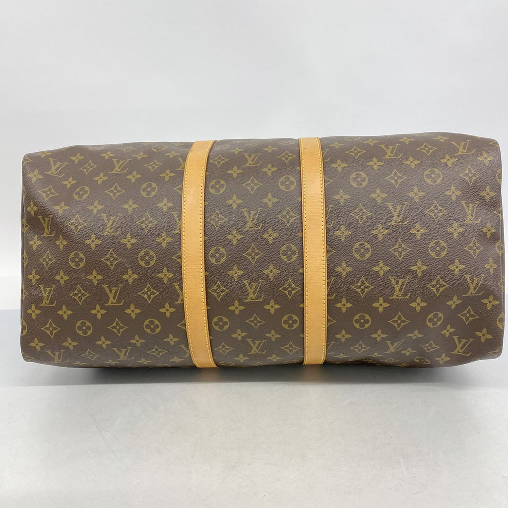 Louis Vuitton Boston Bag Monogram Keepall 55 Brown — view 3
