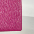 Hermes Card Case Calvi Veau Epsom Rose Purple Silver — view 8